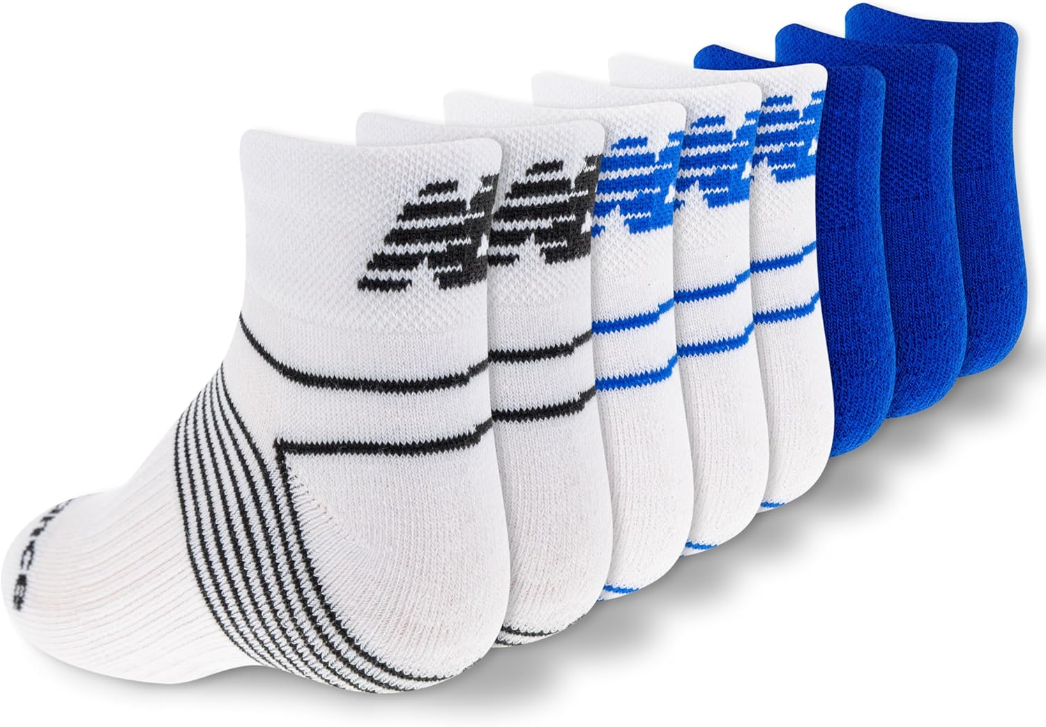 New Balance Kids Performance Cushioned Low Cut Socks 8 Pairs