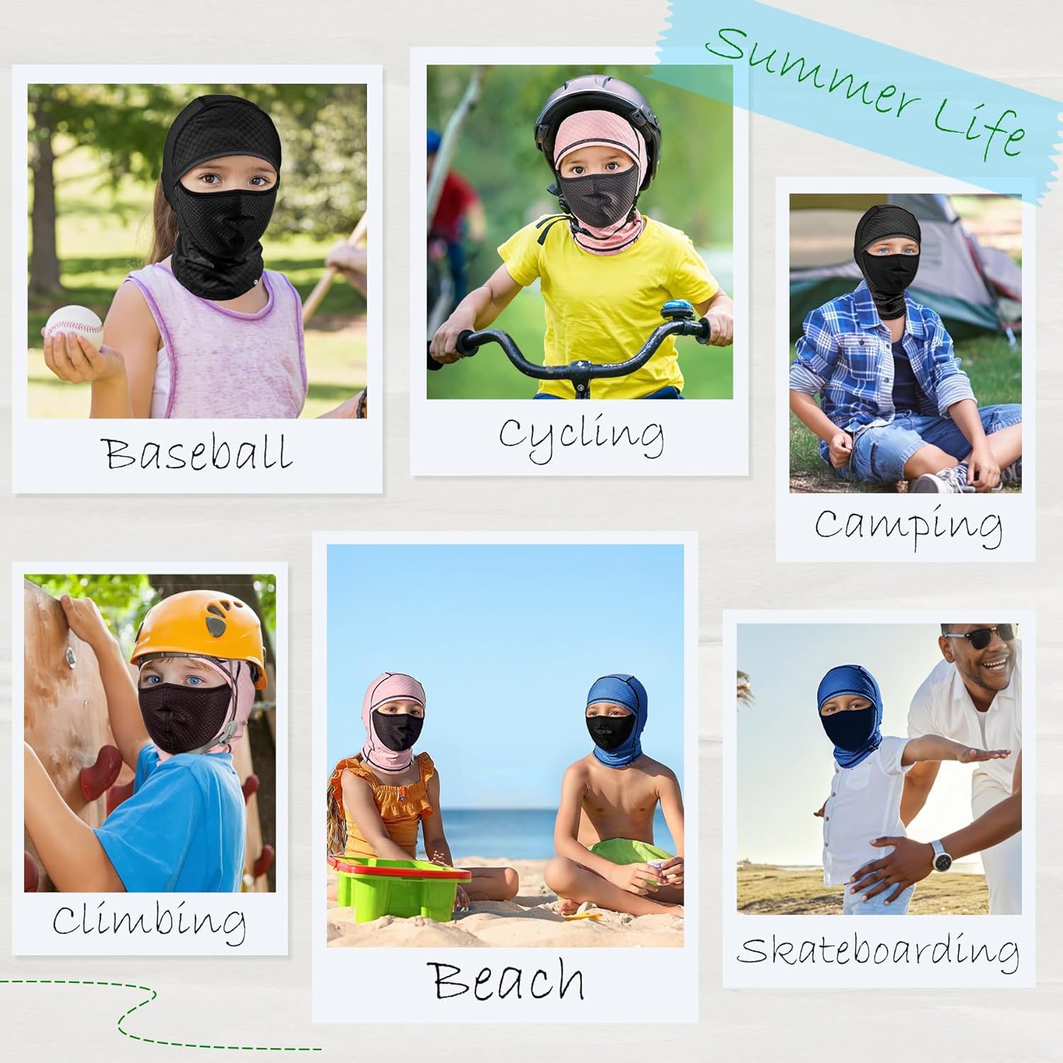 Sukeen Kids UV Sun Protection Balaclava Face Mask