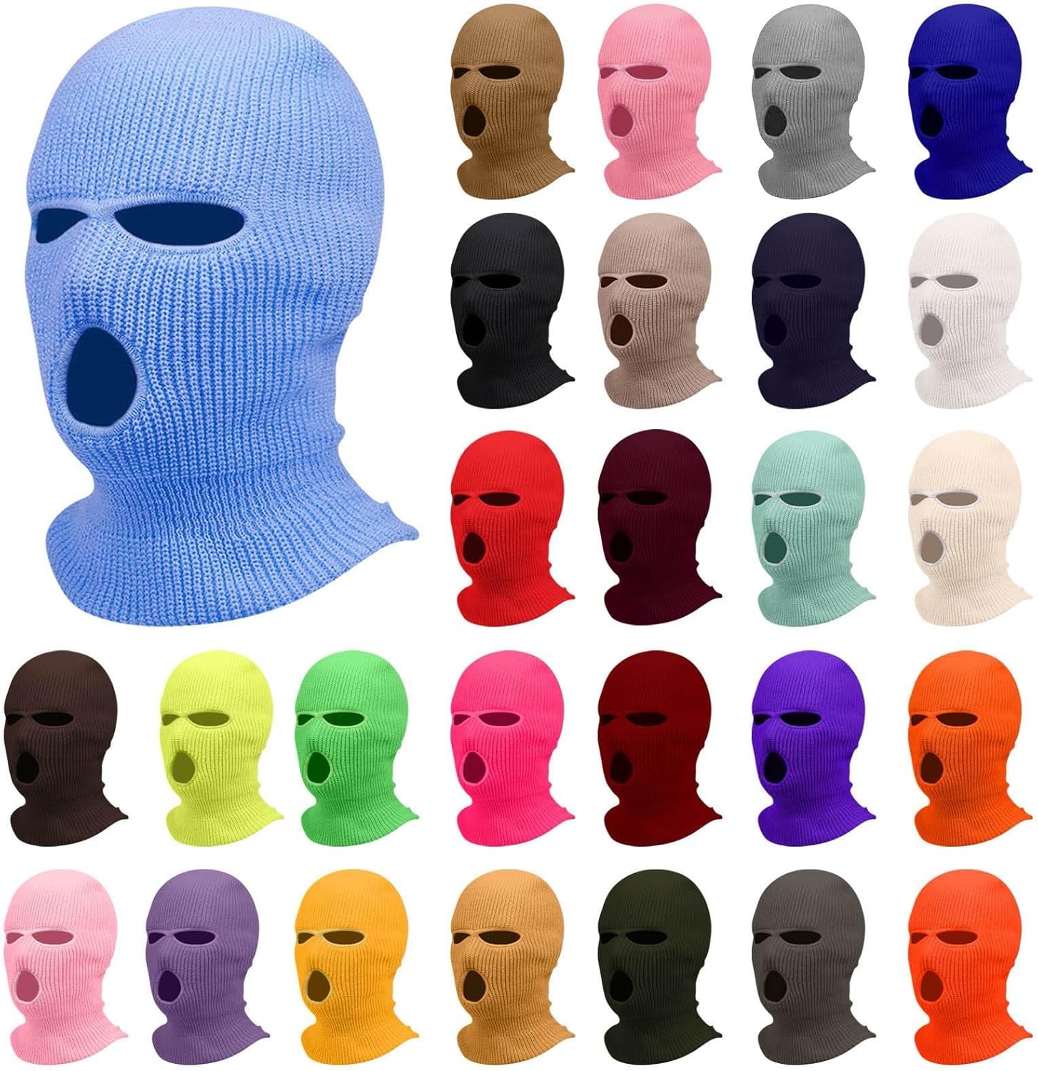 3-Hole Ski Mask Winter Balaclava for Cycling Outdoor Sports