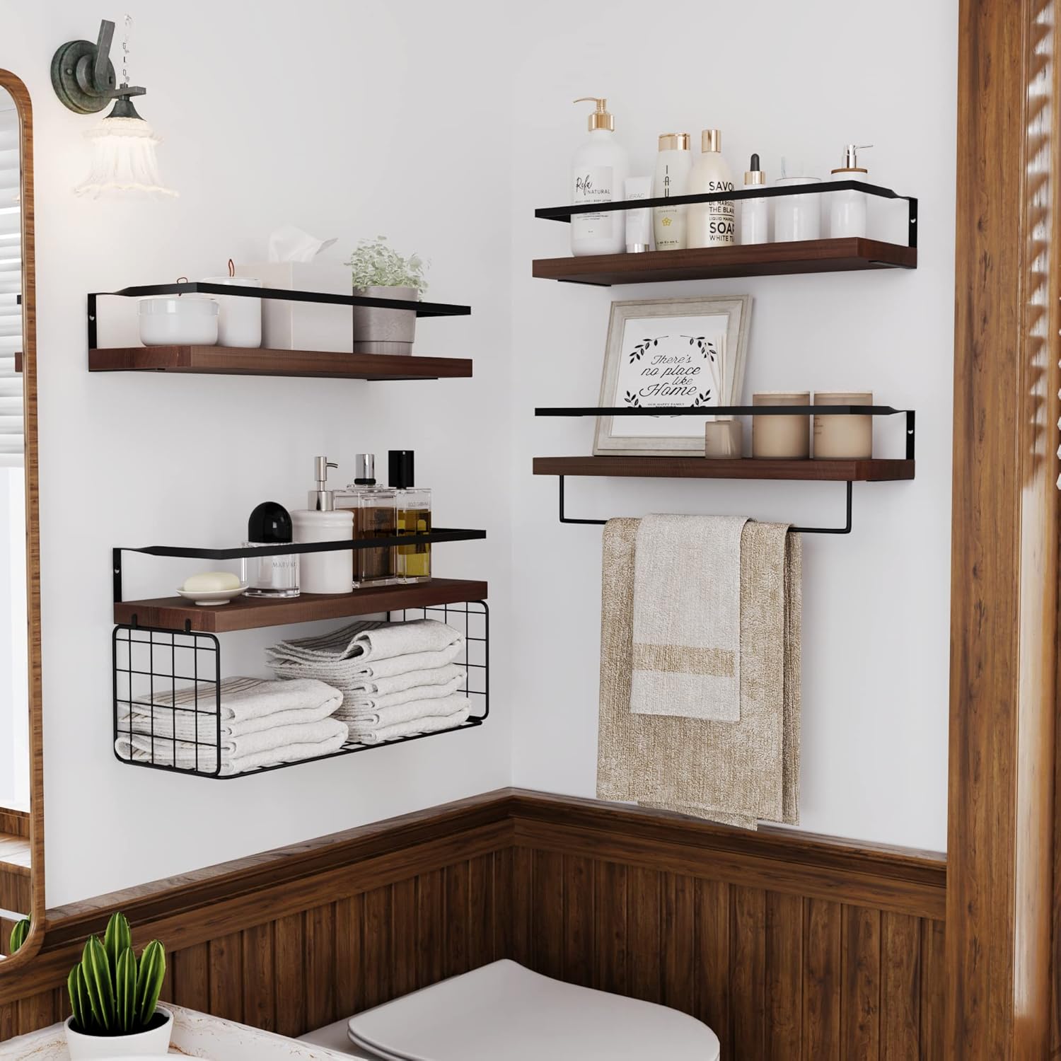 LUDORU 41 Tier Floating Shelves Wall Mounted