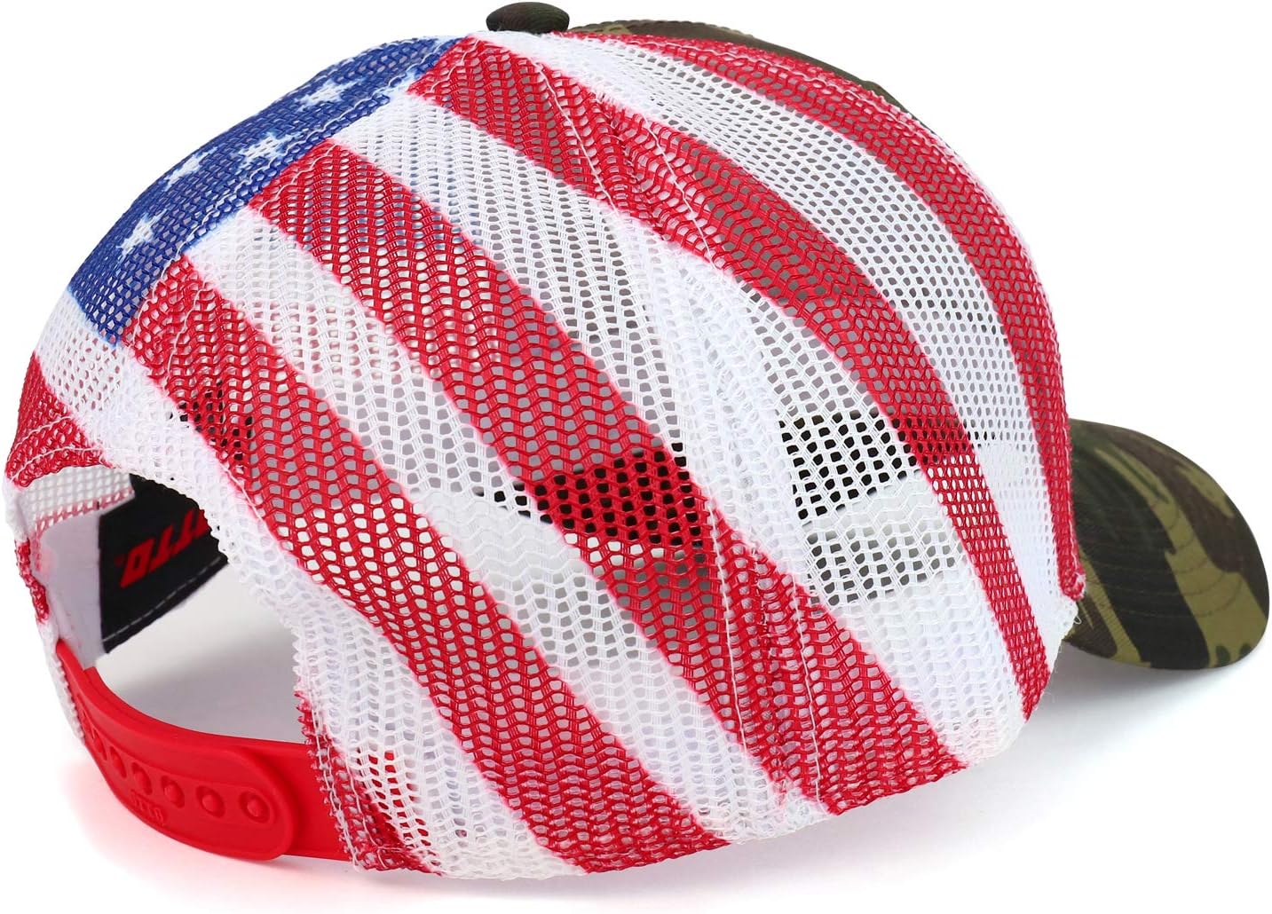 Armycrew American Flag Mesh Trucker Cap