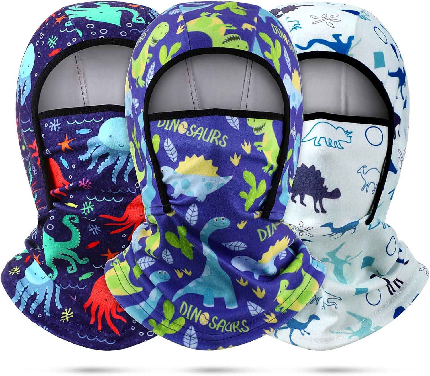 3 Pieces Kids Balaclava Ski Face Warmer