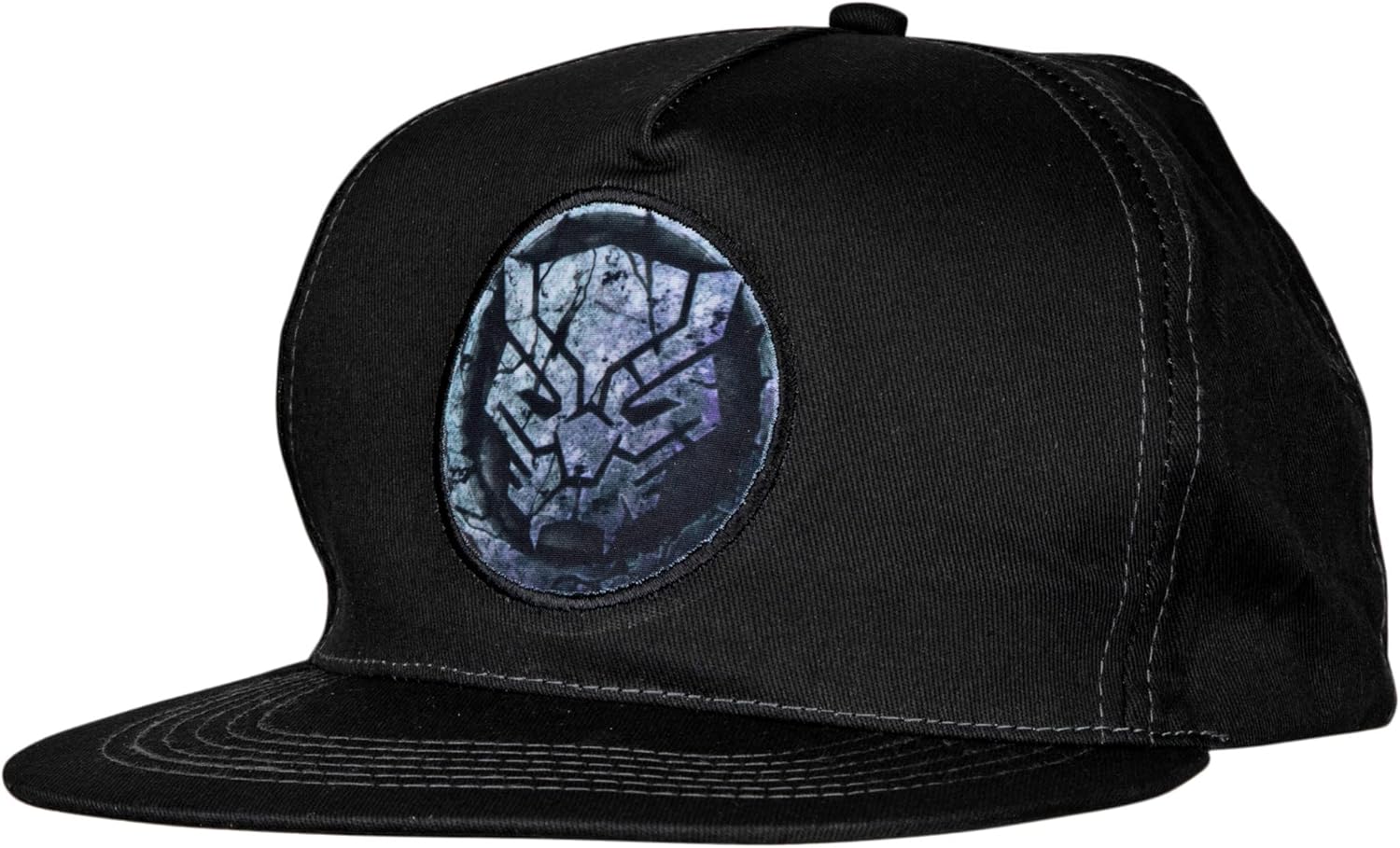 Berkshire Fashions Marvel Black Panther Cracked Stone Logo Adjustable Snapback Hat