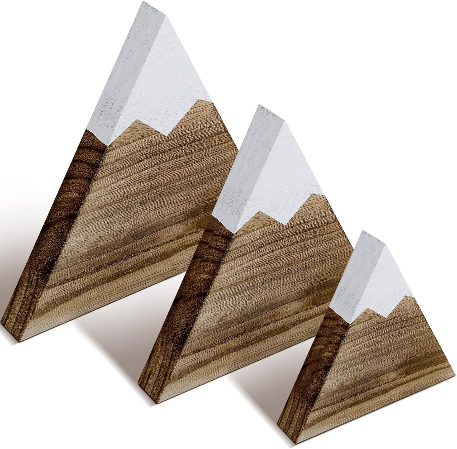Maitys 3 Pcs Mountain Decor Signs Dark Brown