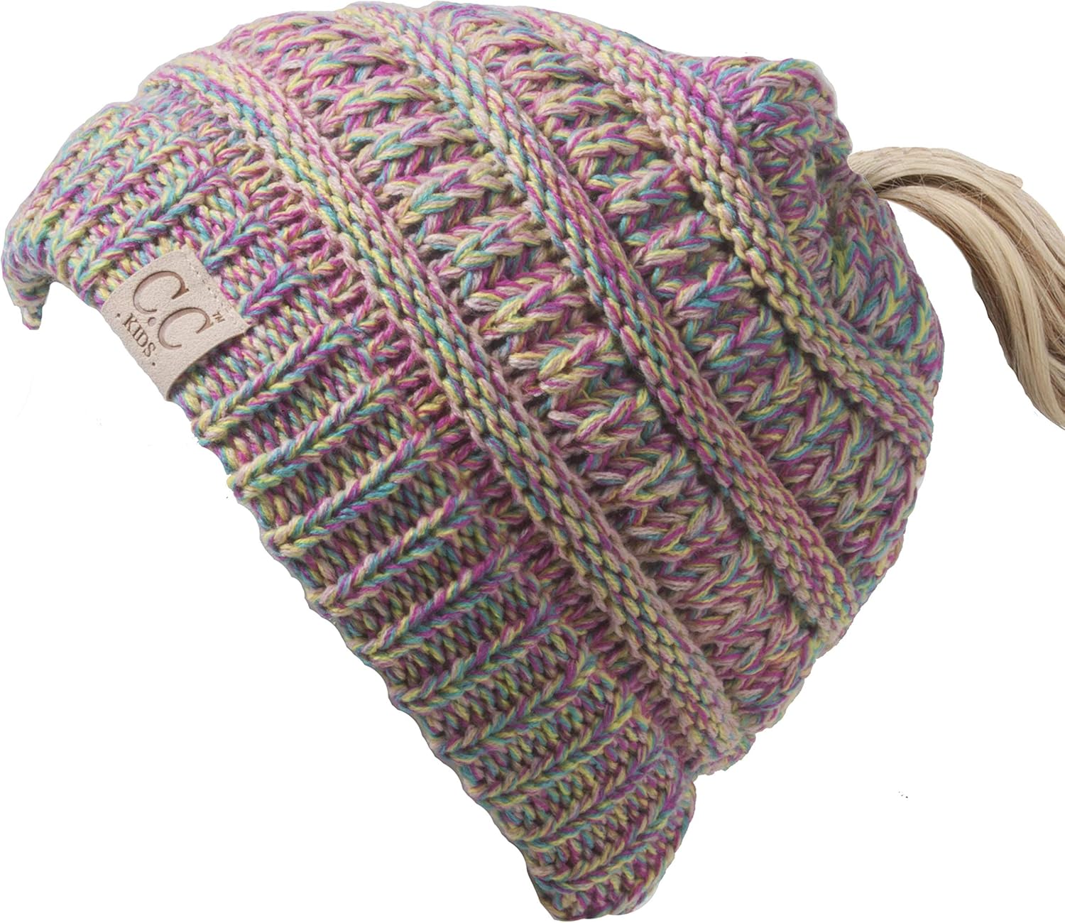 Gravity Threads Kids Soft Cable Knit Winter Beanie 1