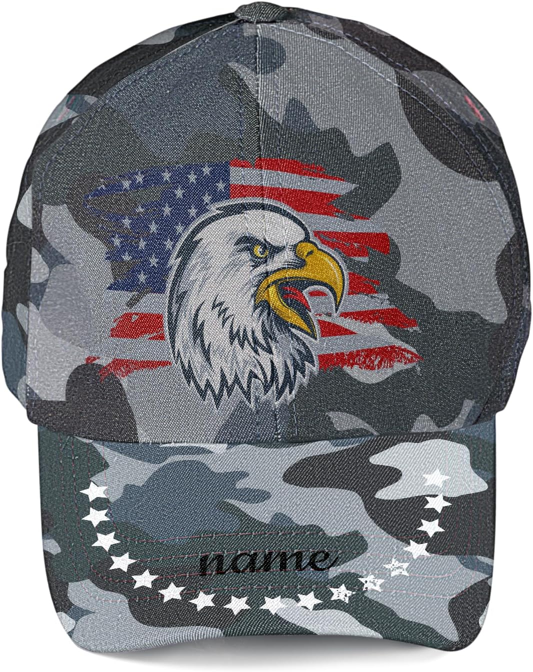 Custom American Flag Baseball Cap for Men 1