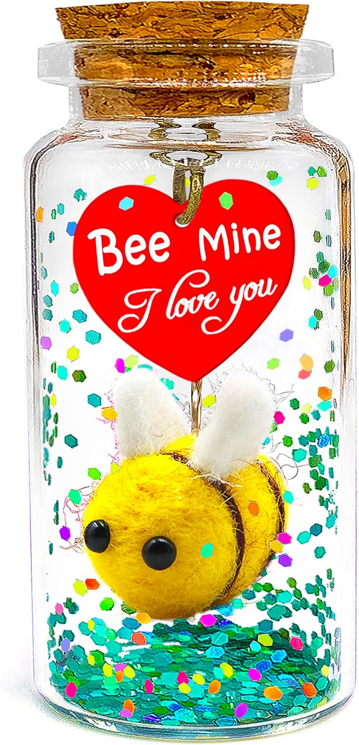 Cute Bee Love Message in a Bottle Gift for Couples 1