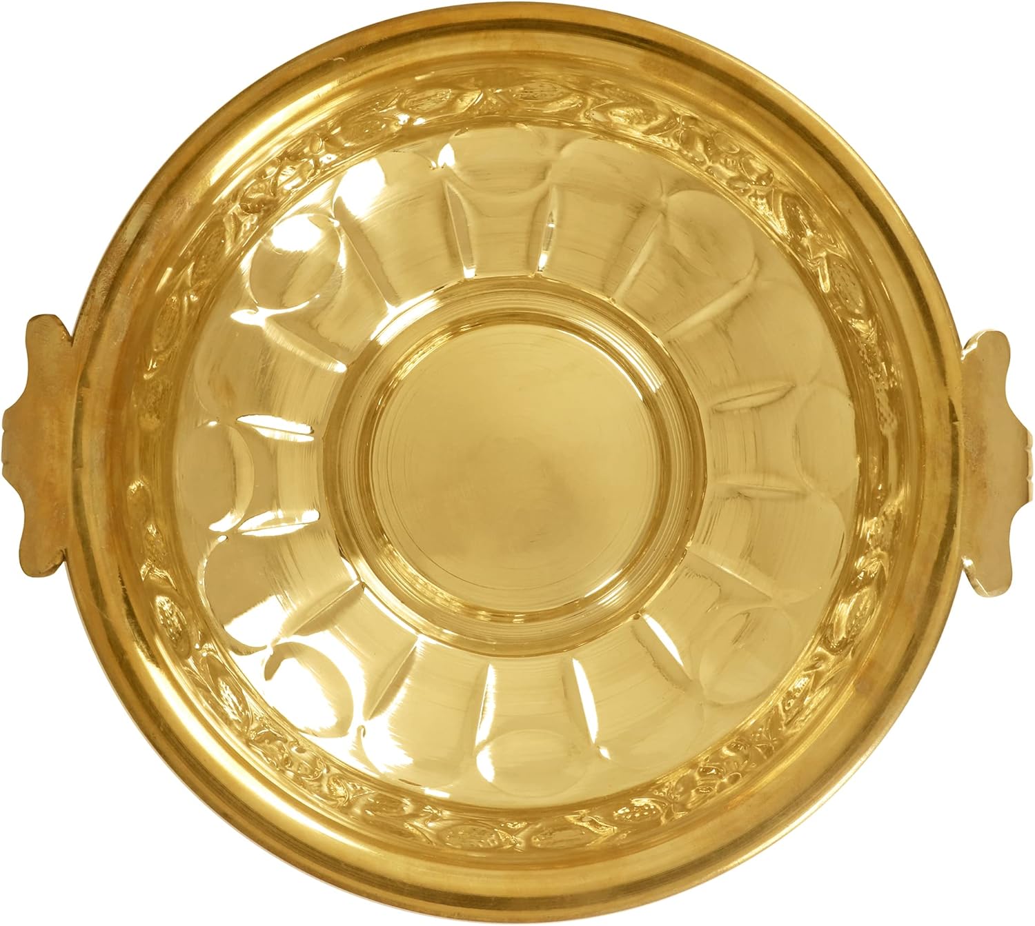 Craftsman 1225 Inch Embossed Brass Urli Decorative Bowl