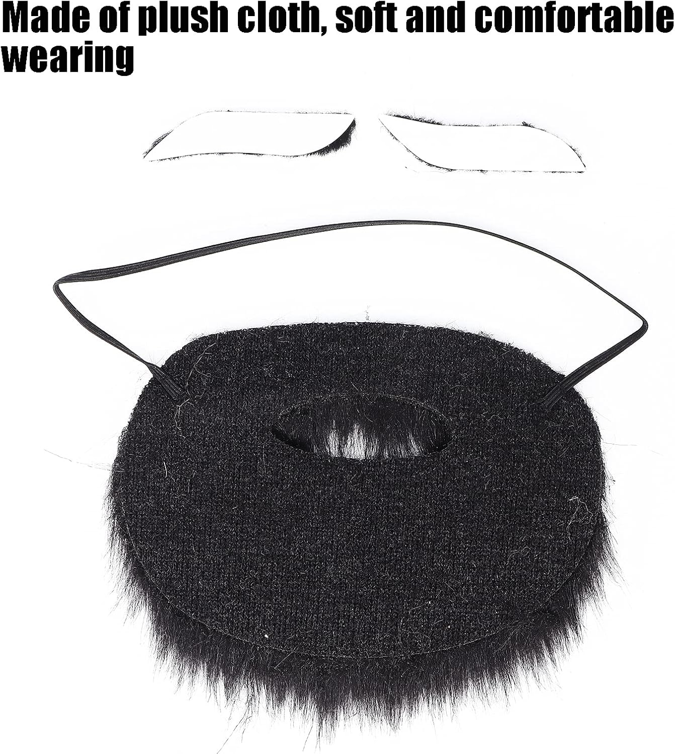 Balit Halloween Costume Plush Beard Eyebrows Set