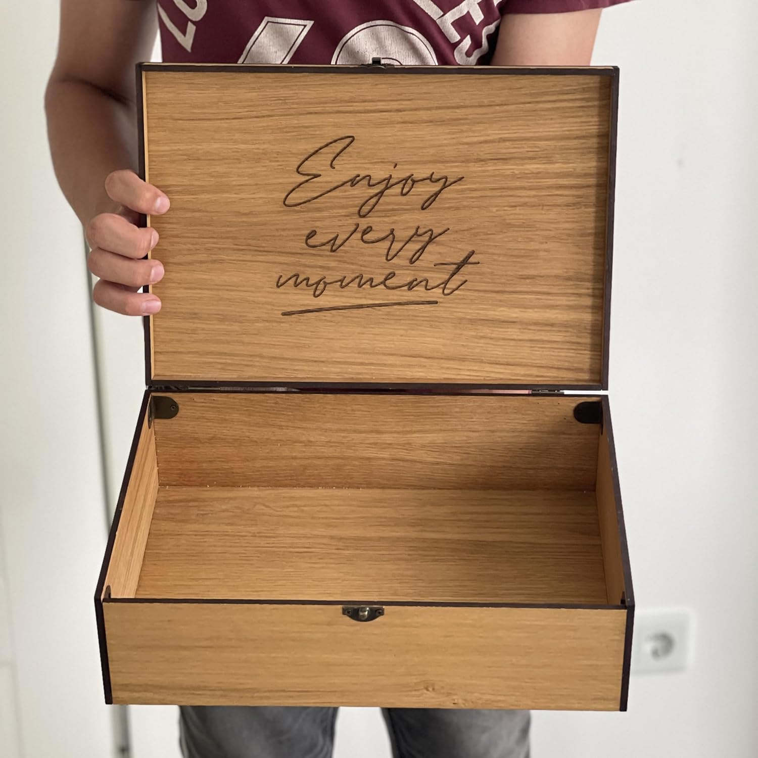 Personalized Wooden Keepsake Box for Memories 1