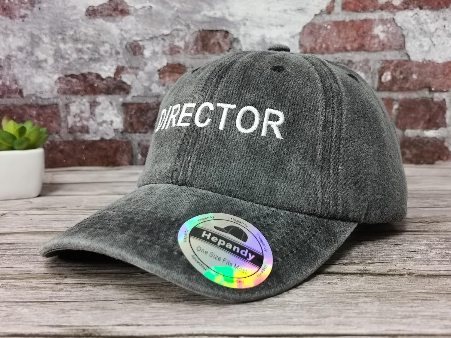 Hepandy Embroidered Director Hats for Men Women 1