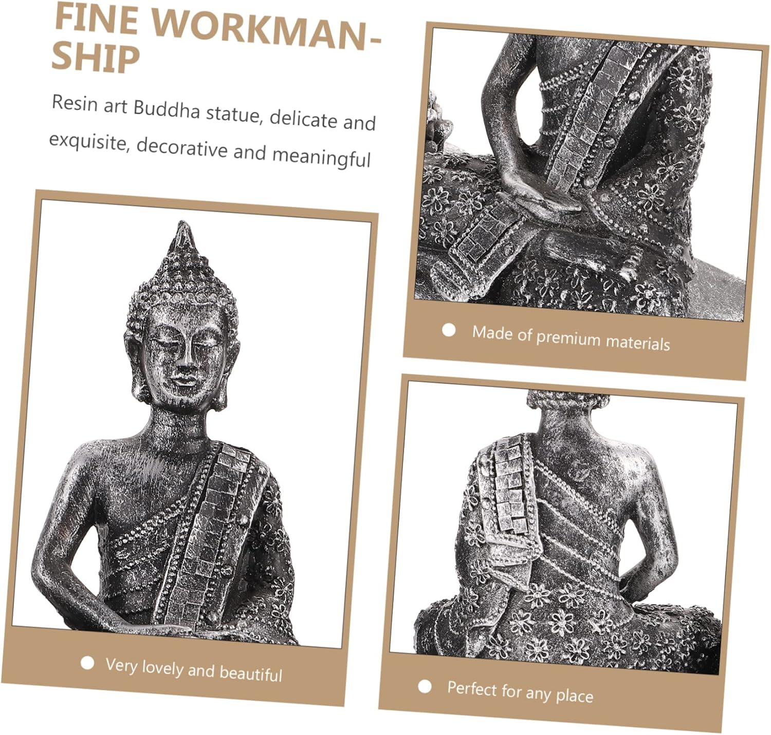 Holibanna Antique Buddha Statue Candle Holder Decor 1