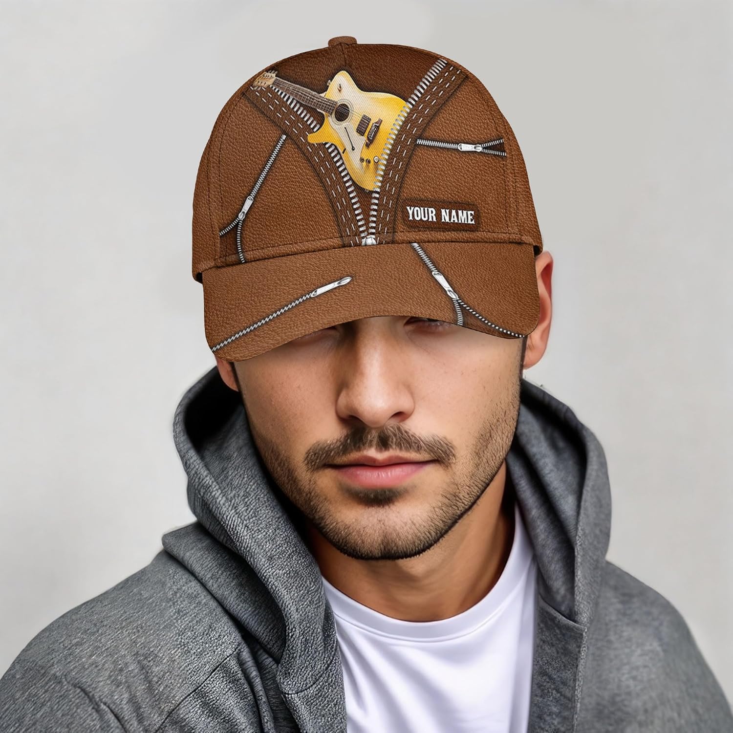 Personalized Baseball Cap for Men Camo Hunting Hat UV Protection Fitted Cap
