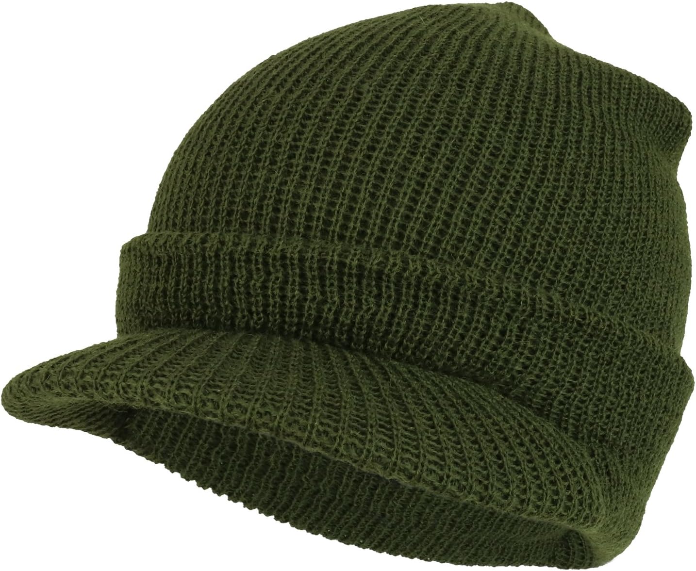 Armycrew Government Issue Wool Visor Beanie Cap