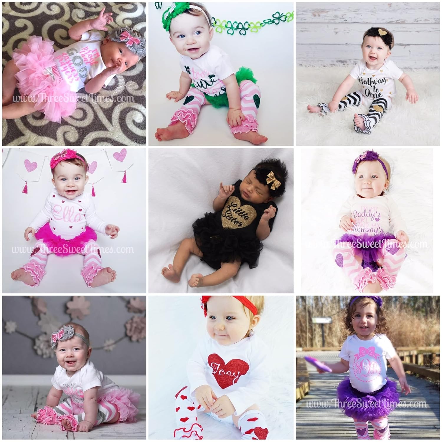 Handmade Personalized Easter Baby Girl Bodysuit Set