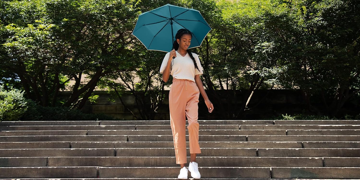 Weatherman Compact Mini Umbrella - Windproof for 45 MPH