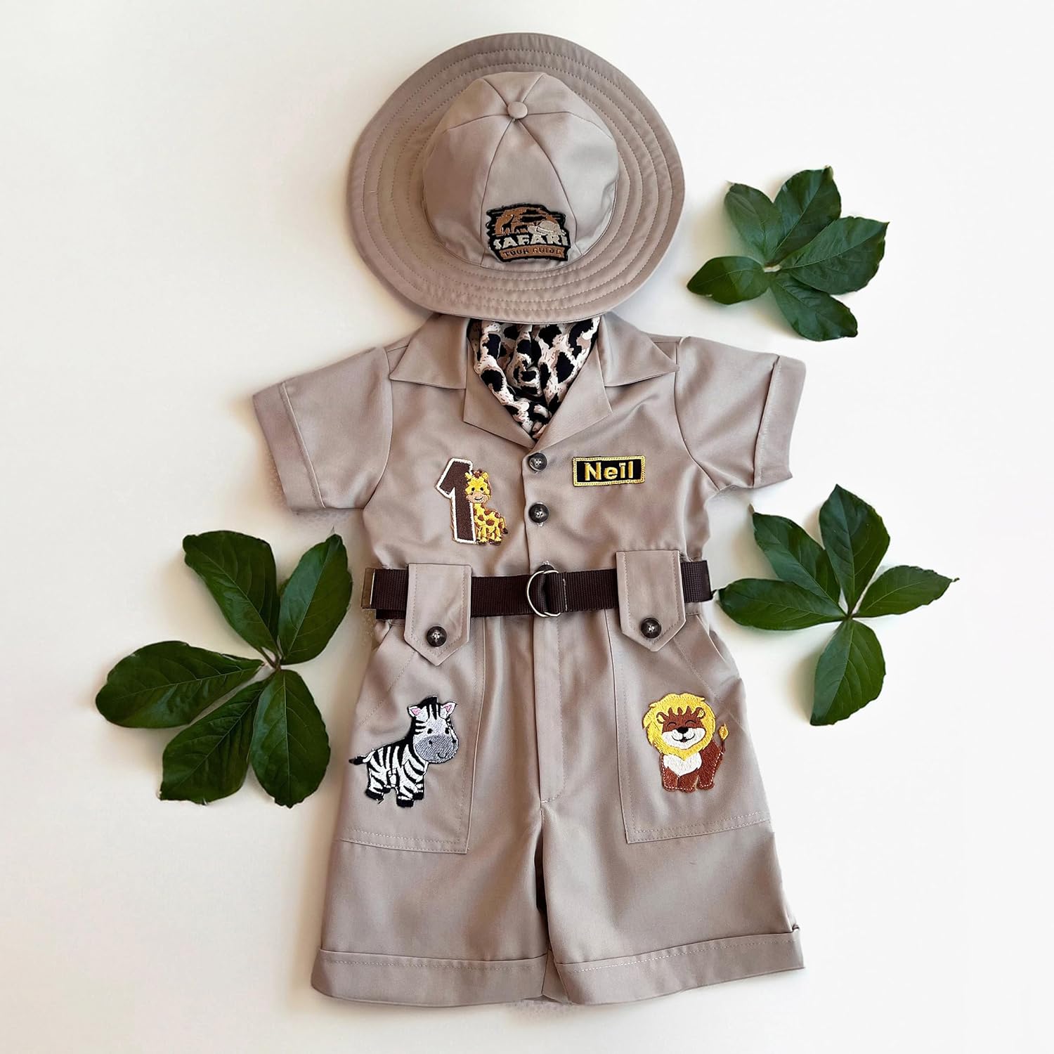 Personalized Safari Explorer Costume for Toddler