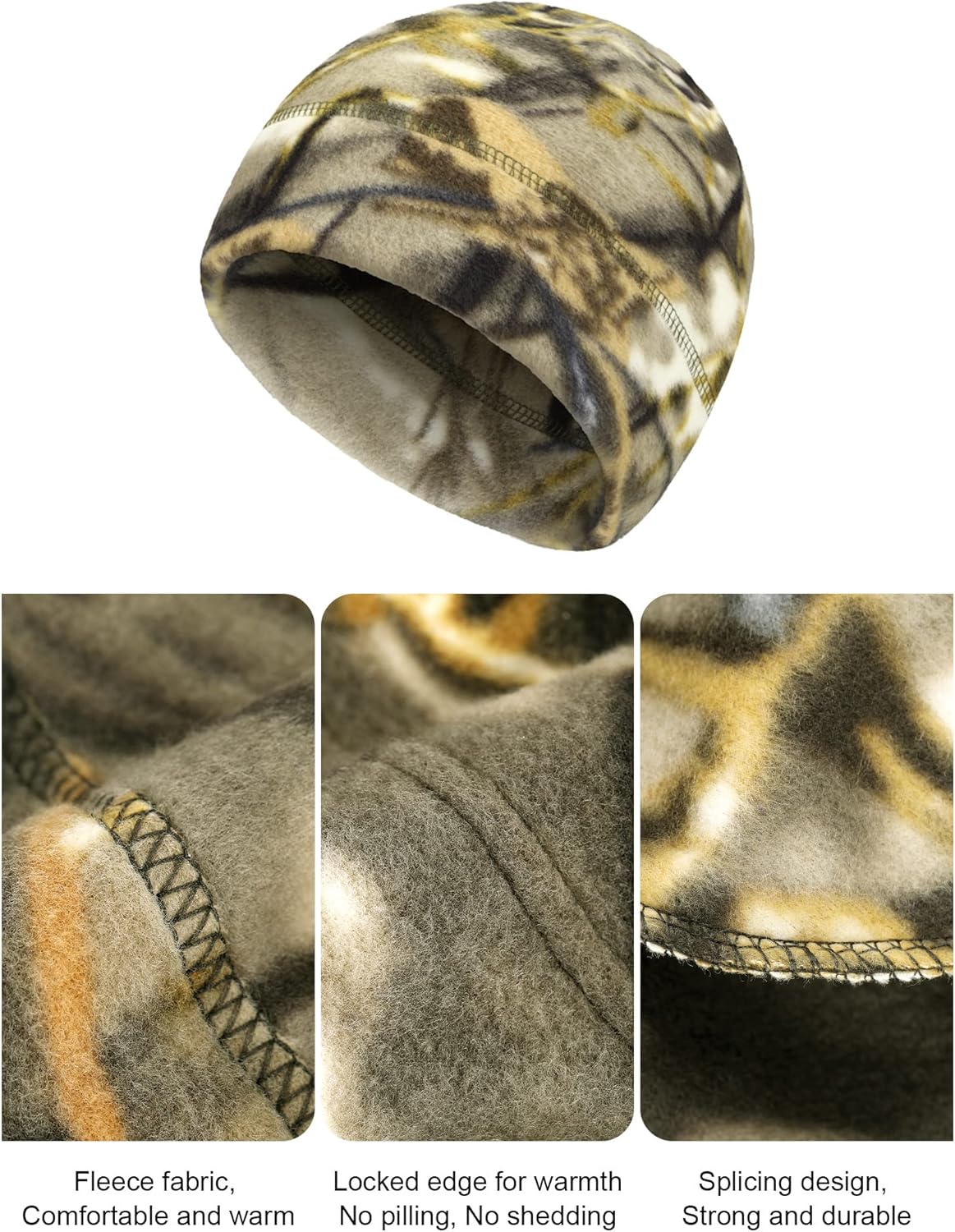 SATINIOR 4 Pack Cotton Skull Caps Winter Warm Beanies