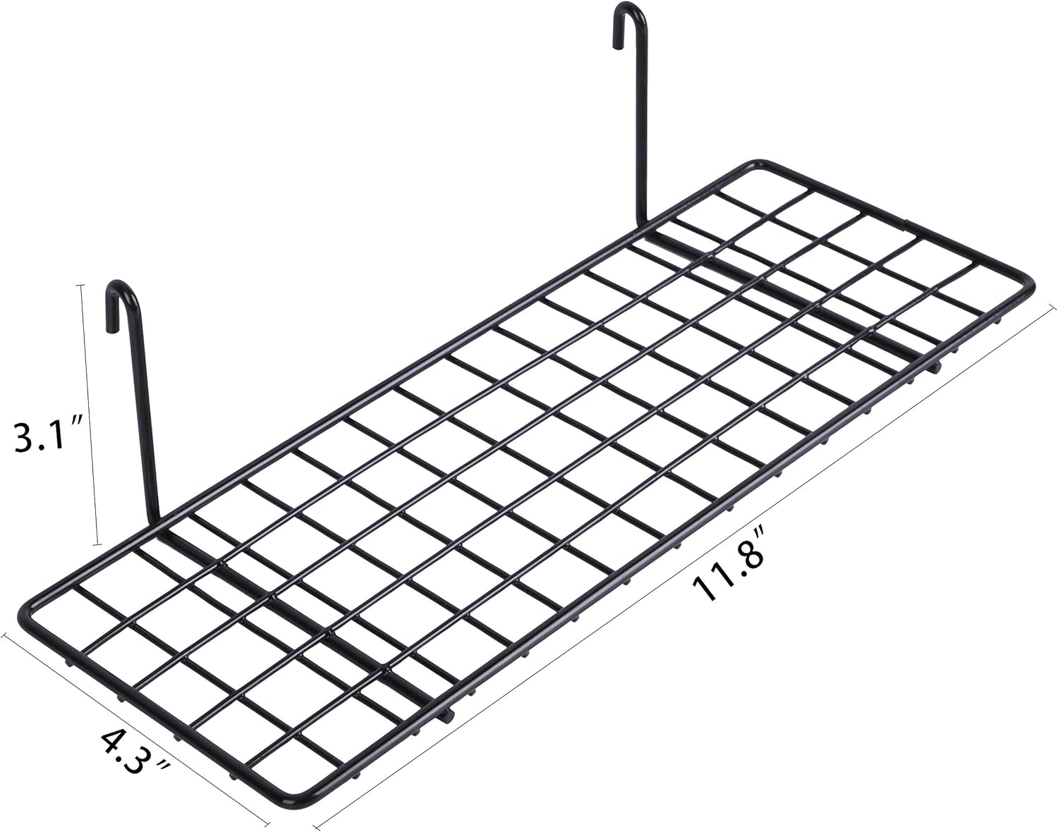 Kaforise Wall Hanging Shelf for Grid Panel Black