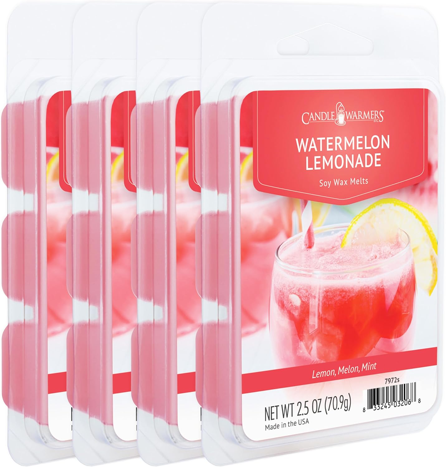 Candle Warmers Etc Classic Wax Melts 25oz 4-Pack Watermelon Lemonade 1
