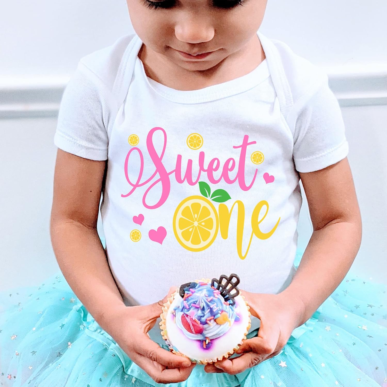 Sweet One 1st Birthday Lemon Shirt for Baby Girl 18M