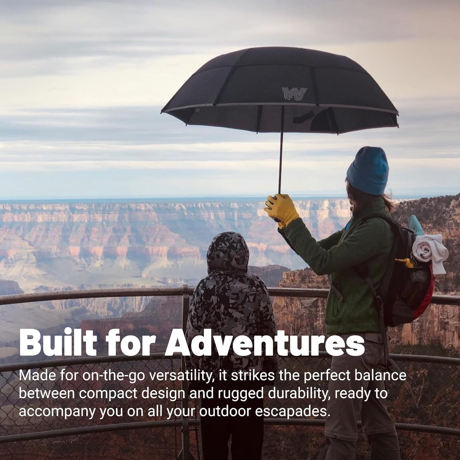 Weatherman Premium Collapsible Travel Umbrella - Windproof and Durable