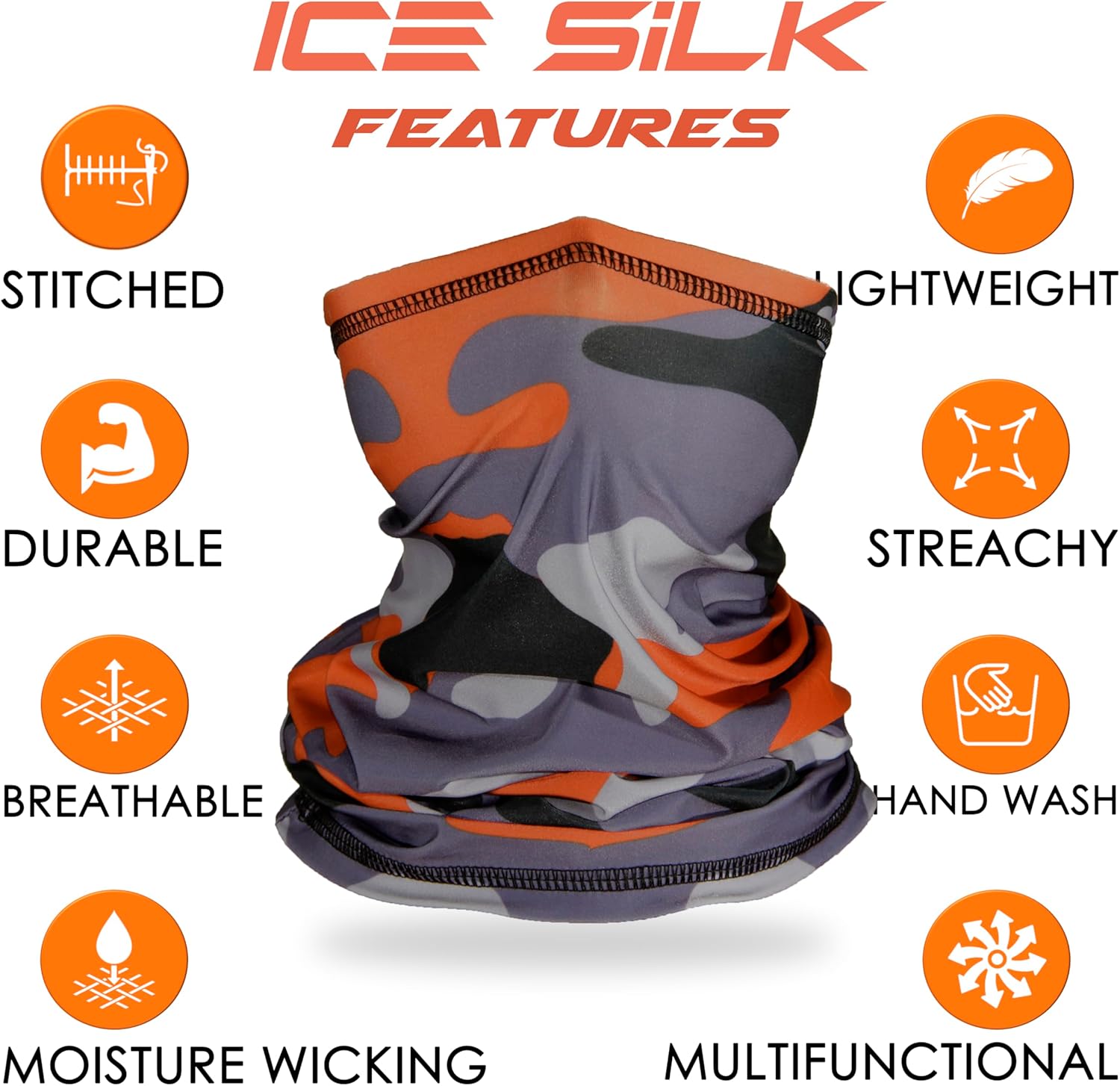 TuXCen Kids Camo Gaiter Cooling UV Face Mask