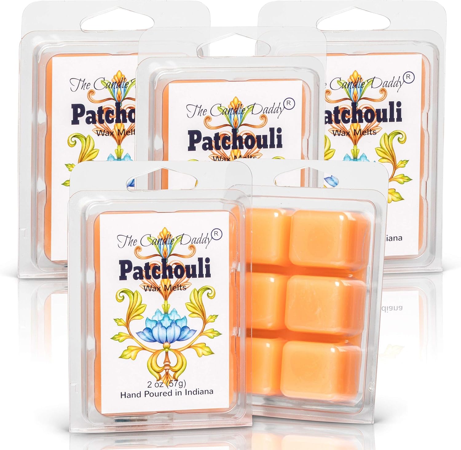 The Candle Daddy Patchouli Wax Cubes - 5 Packs - 10 Ounces Total