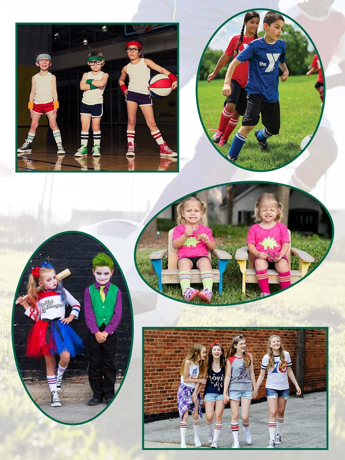 Century Star Kids Knee High Soccer Socks - 3-6 Years