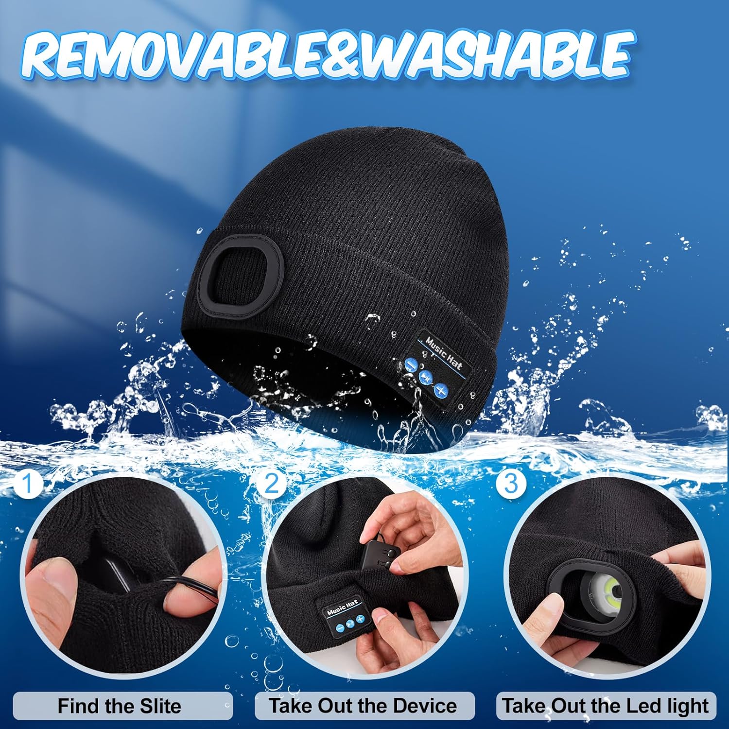 KEZKALS Bluetooth Beanie Hat for Men Women 1