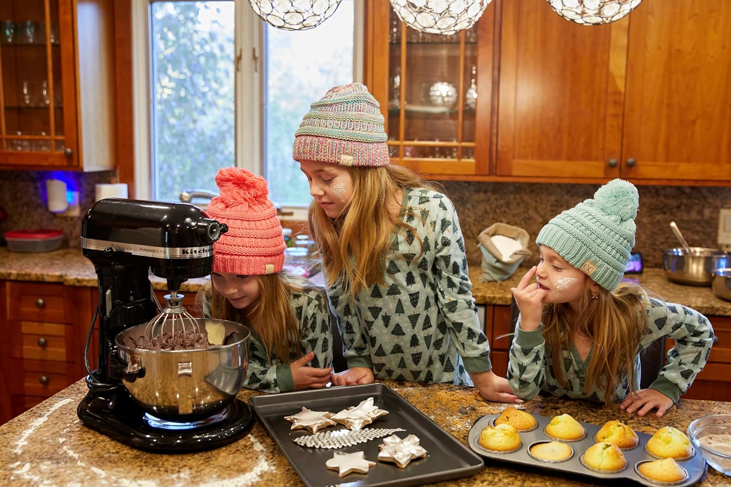 Funky Junque Solid Ribbed Beanie for Kids 2-9 Years