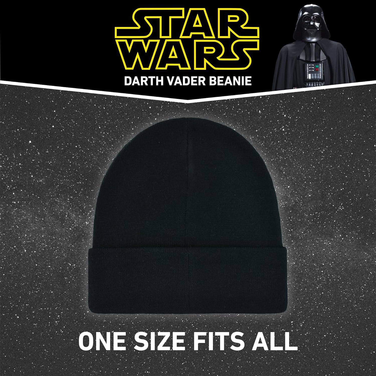 Concept One Star Wars Darth Vader Cuff Beanie Hat