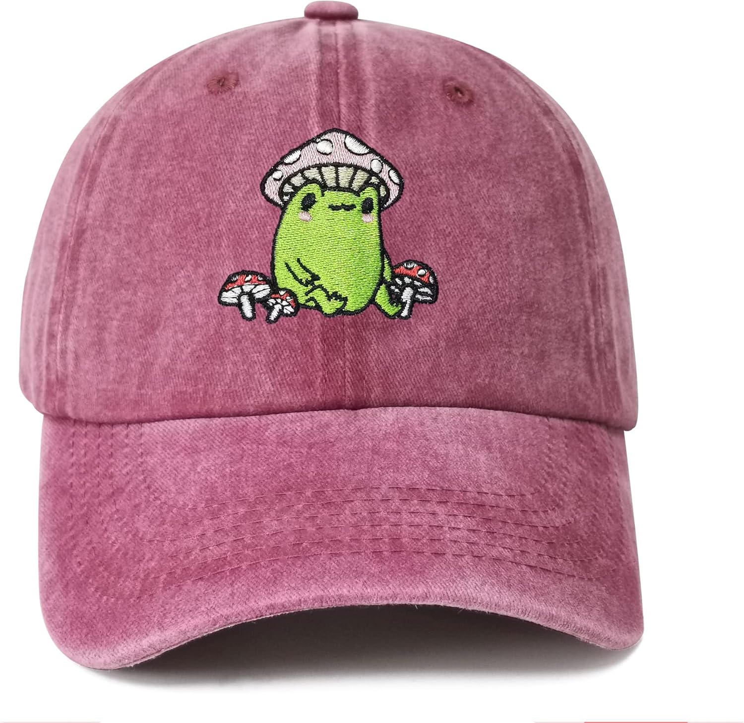 Frog with Mushroom Baseball Cap for Men Women 1