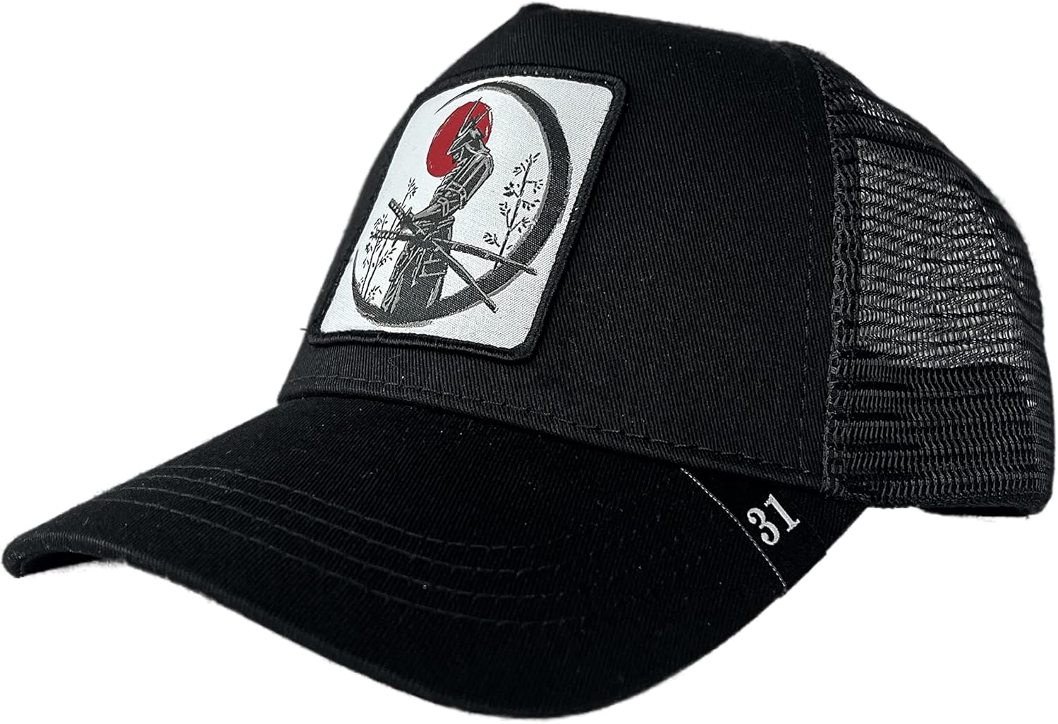 Snapback Trucker Hat for Men One Size Black