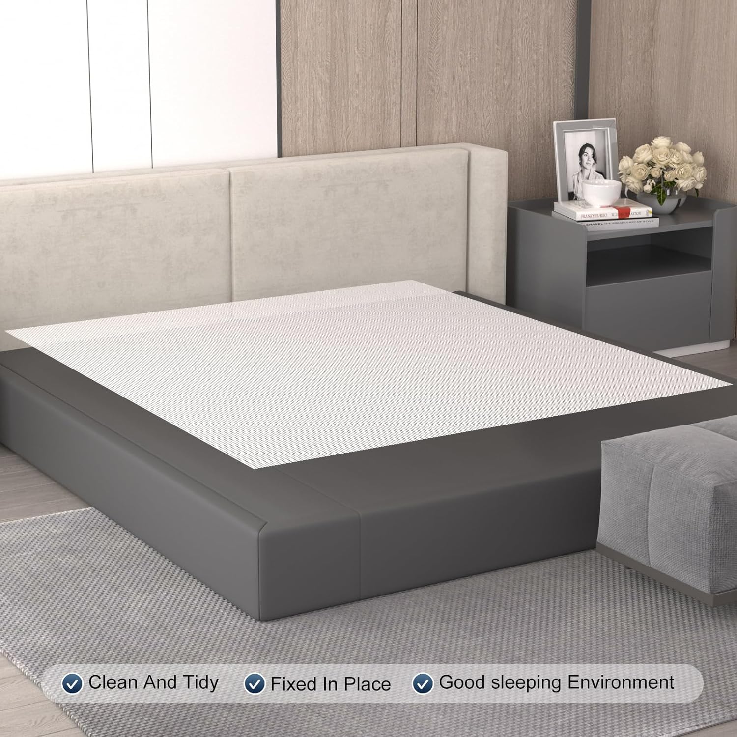 Comfypad Silicone Mattress Slide Stopper 54 x 72 in
