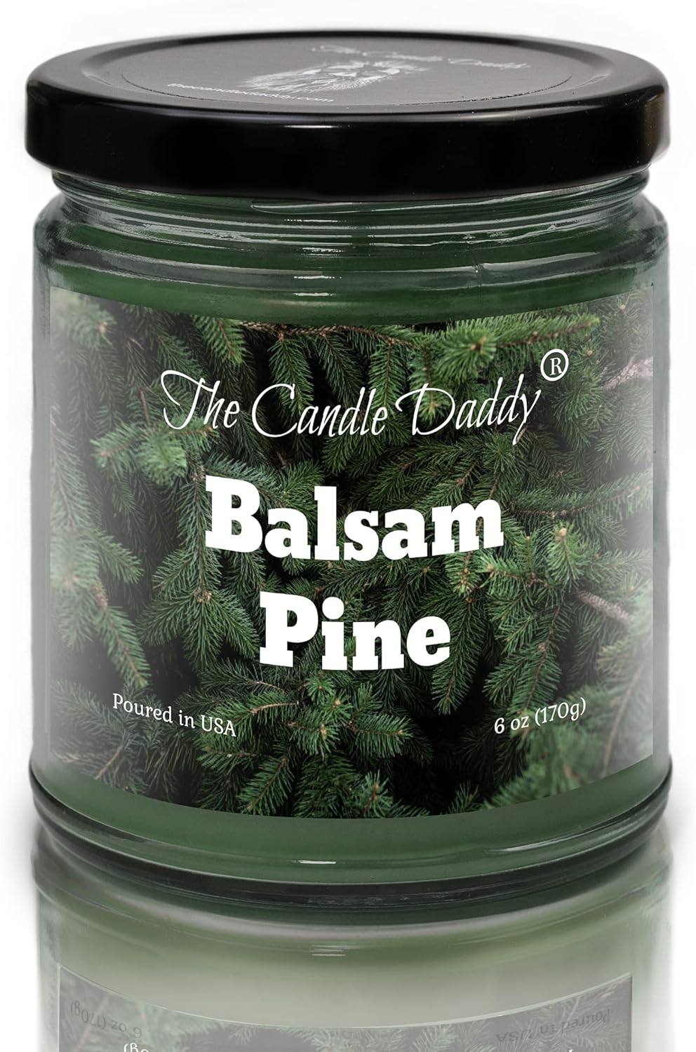 The Candle Daddy Balsam Pine Jar Candle - 6 Oz 40 Hour Burn
