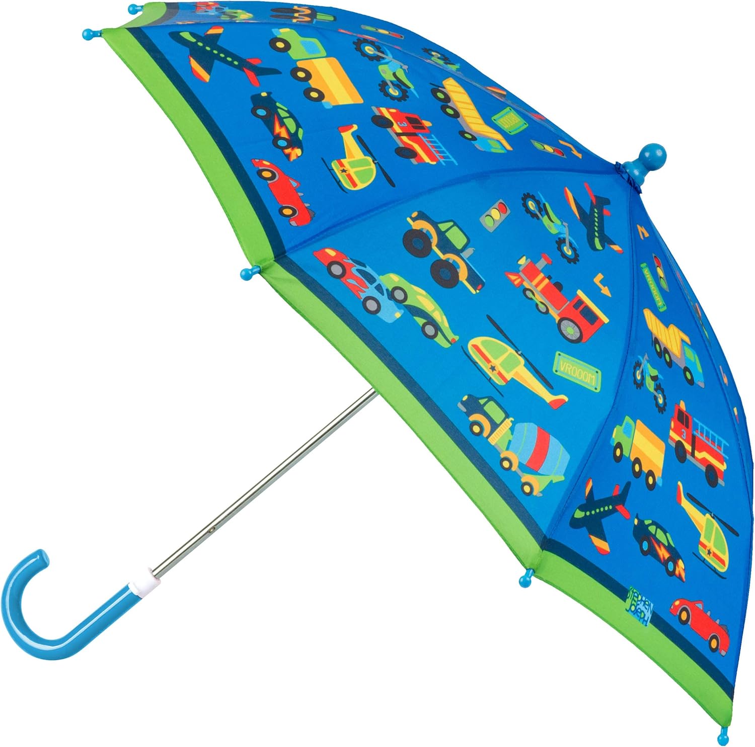 Stephen Joseph Toddler Folding Umbrella with Pinch-Free Closure and Vibrant Design