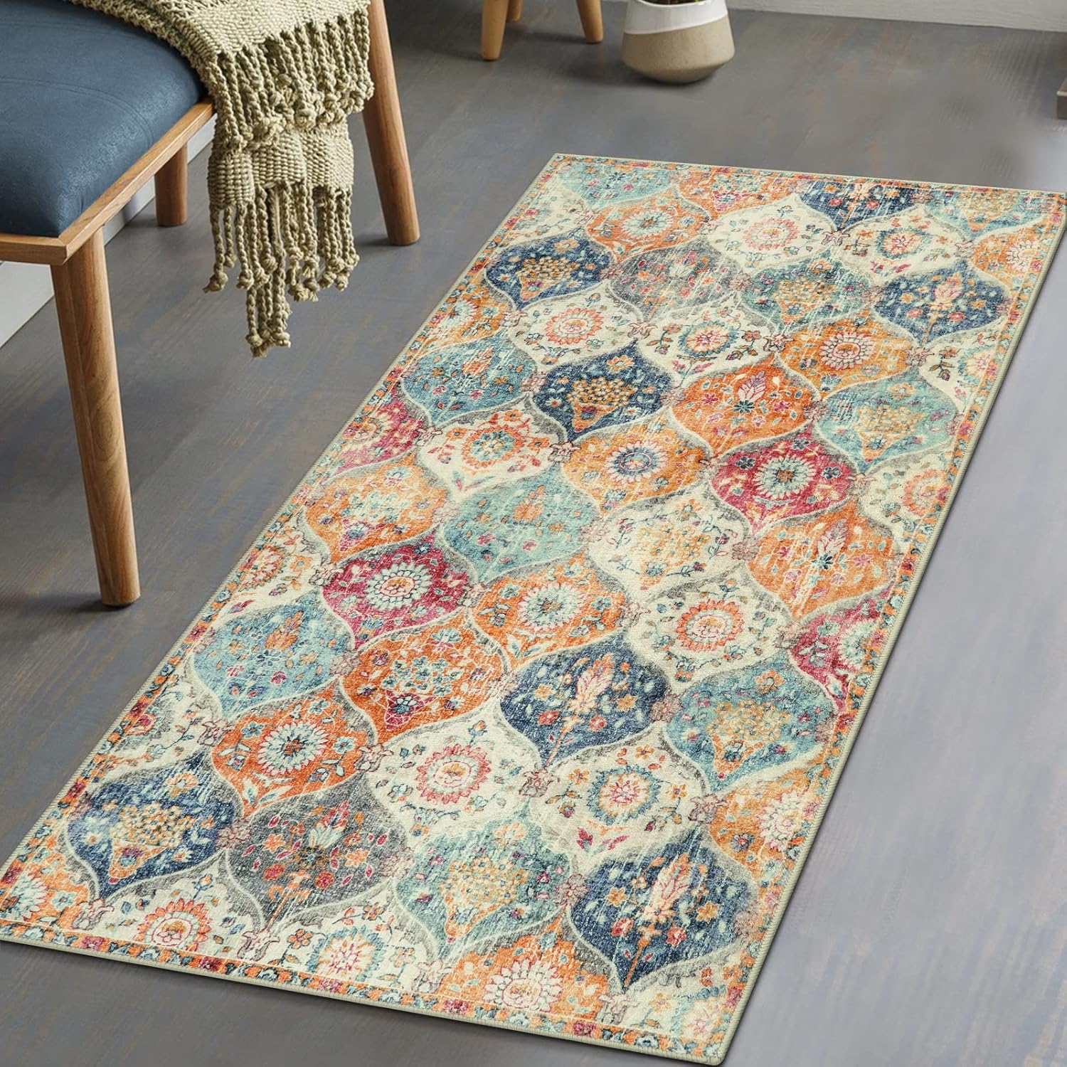 Lahome Non-Slip Washable Area Rug 2x4