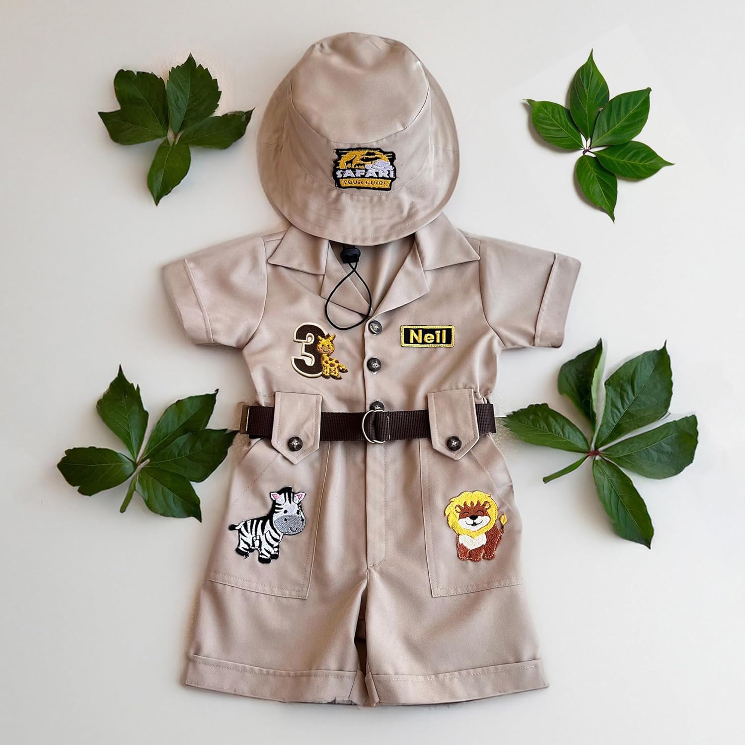 Personalized Safari Explorer Costume for Toddler