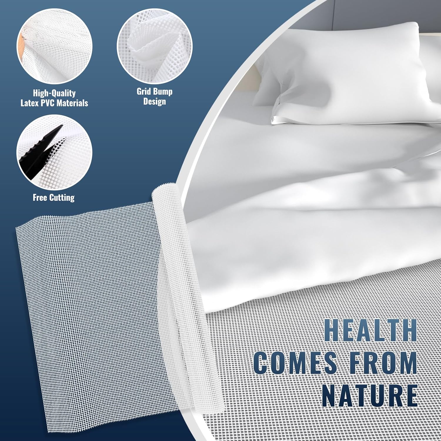 Comfypad Silicone Mattress Slide Stopper 54 x 72 in