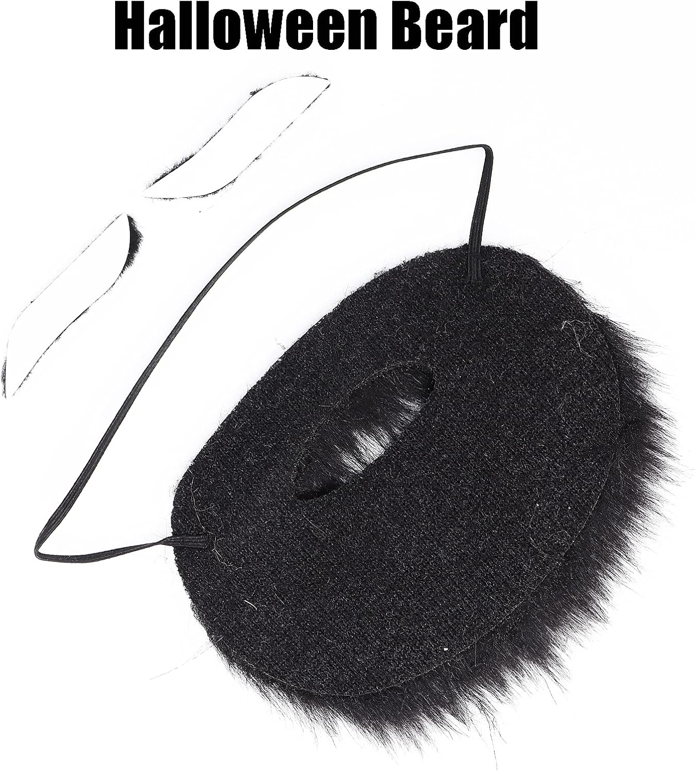 Balit Halloween Costume Plush Beard Eyebrows Set