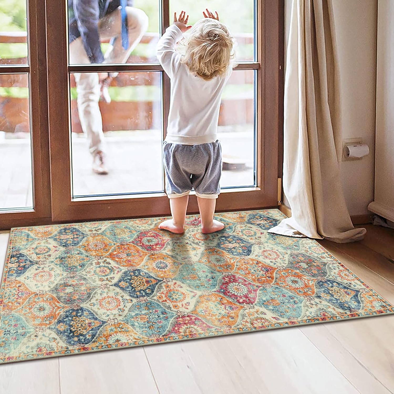 Lahome Non-Slip Washable Area Rug 2x4