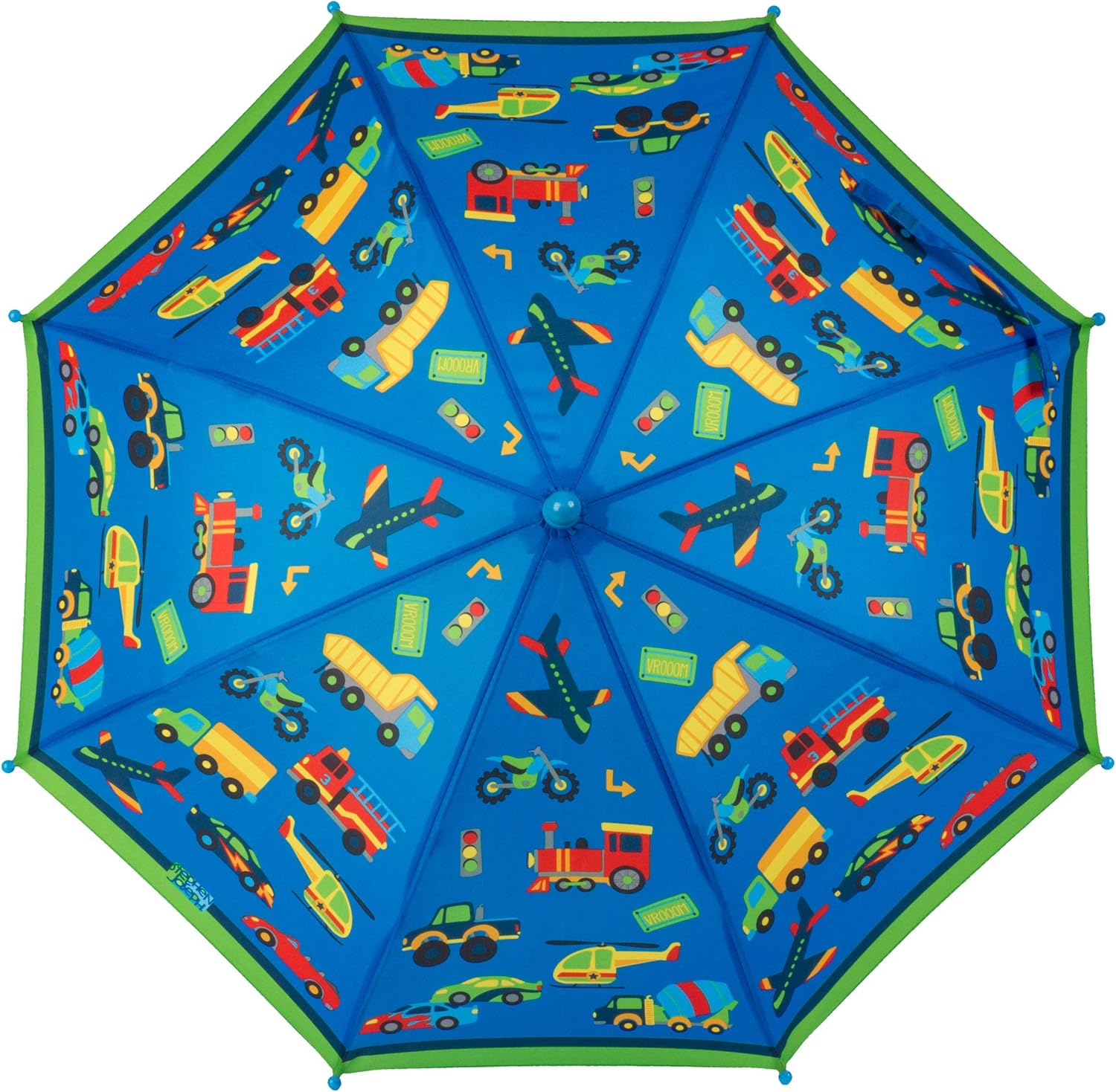Stephen Joseph Toddler Folding Umbrella with Pinch-Free Closure and Vibrant Design