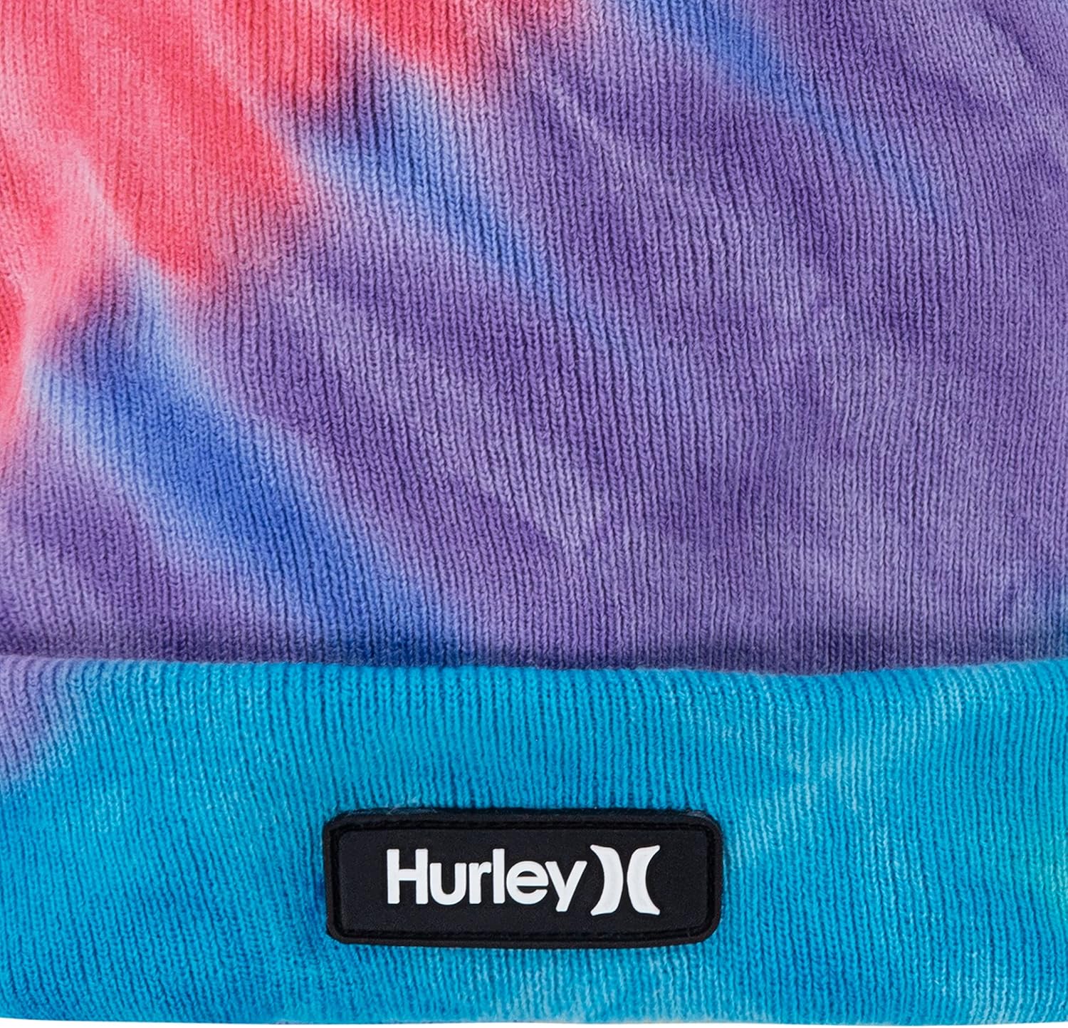 Hurley Kids Beanie with Retro Rainbow Tie Dye