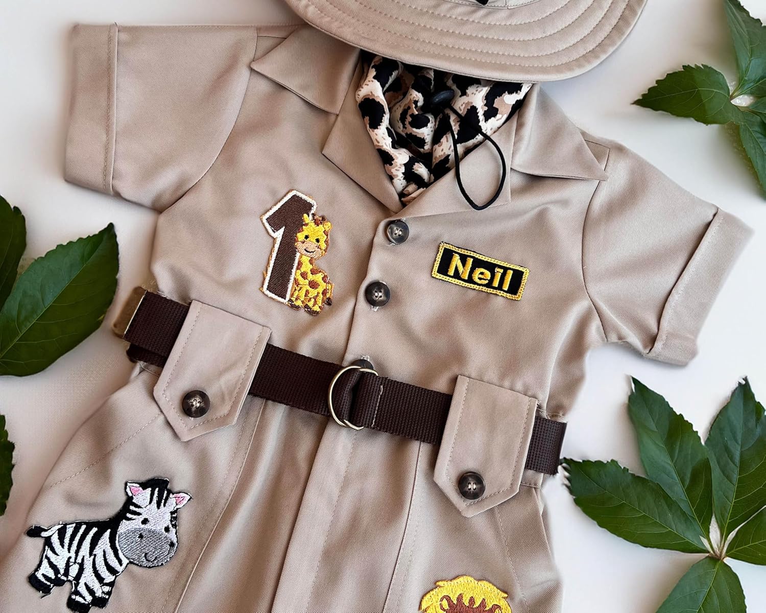 Personalized Safari Explorer Costume for Toddler