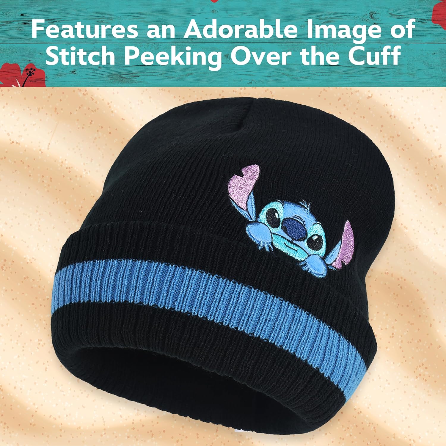 Concept One Disney Lilo and Stitch Winter Beanie Hat 1