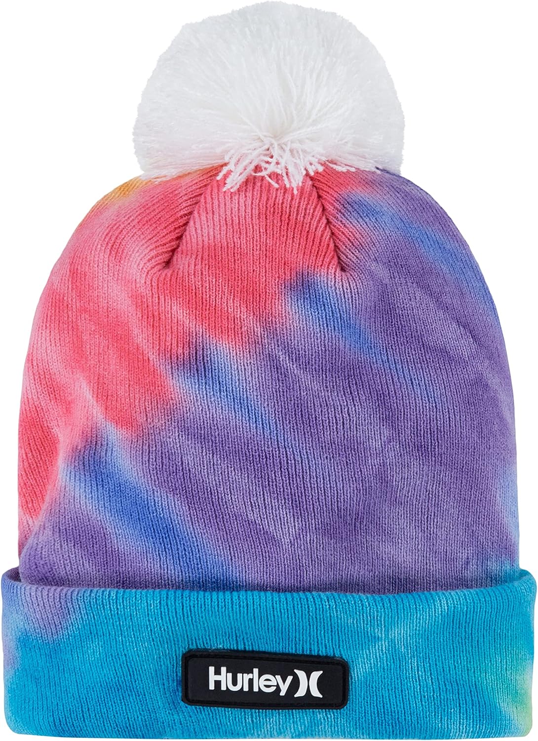 Hurley Kids Beanie with Retro Rainbow Tie Dye