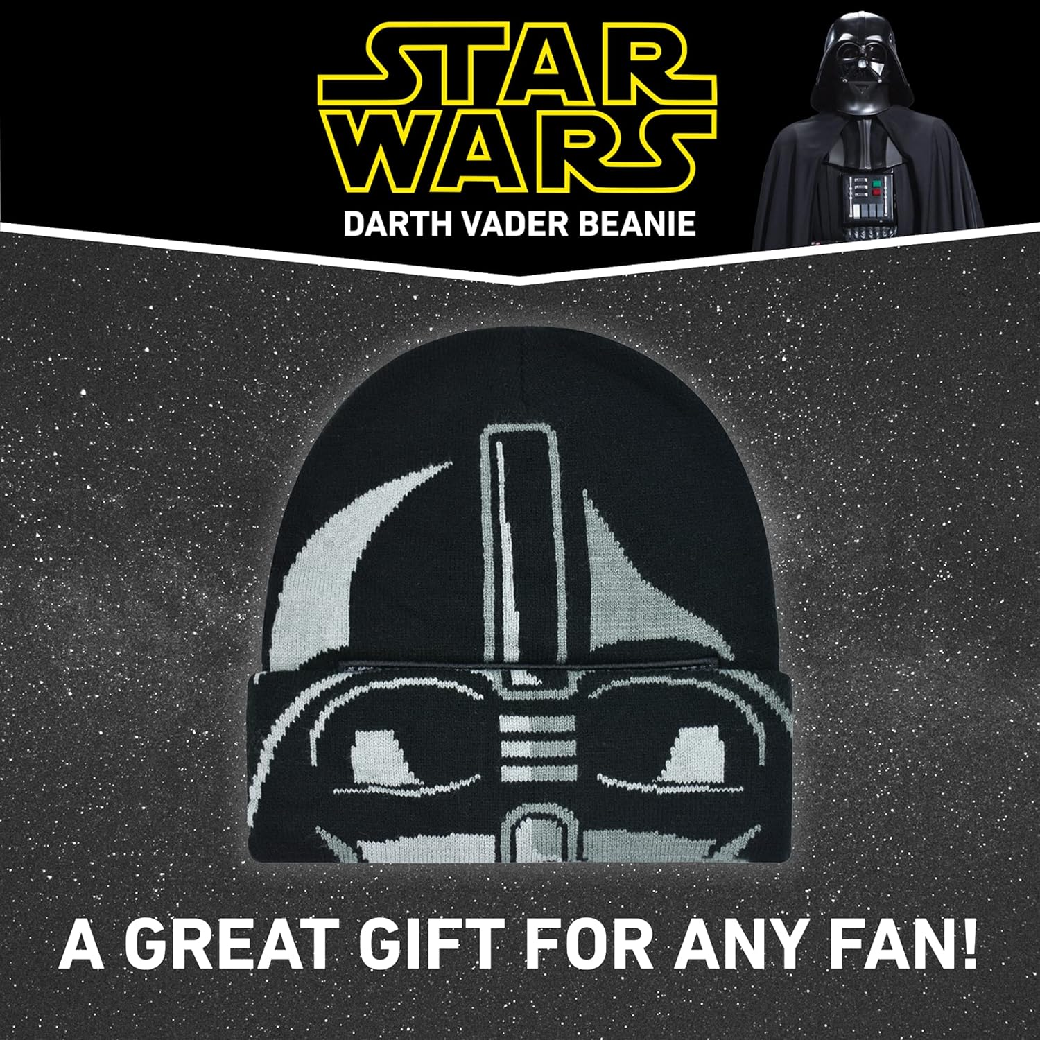 Concept One Star Wars Darth Vader Cuff Beanie Hat