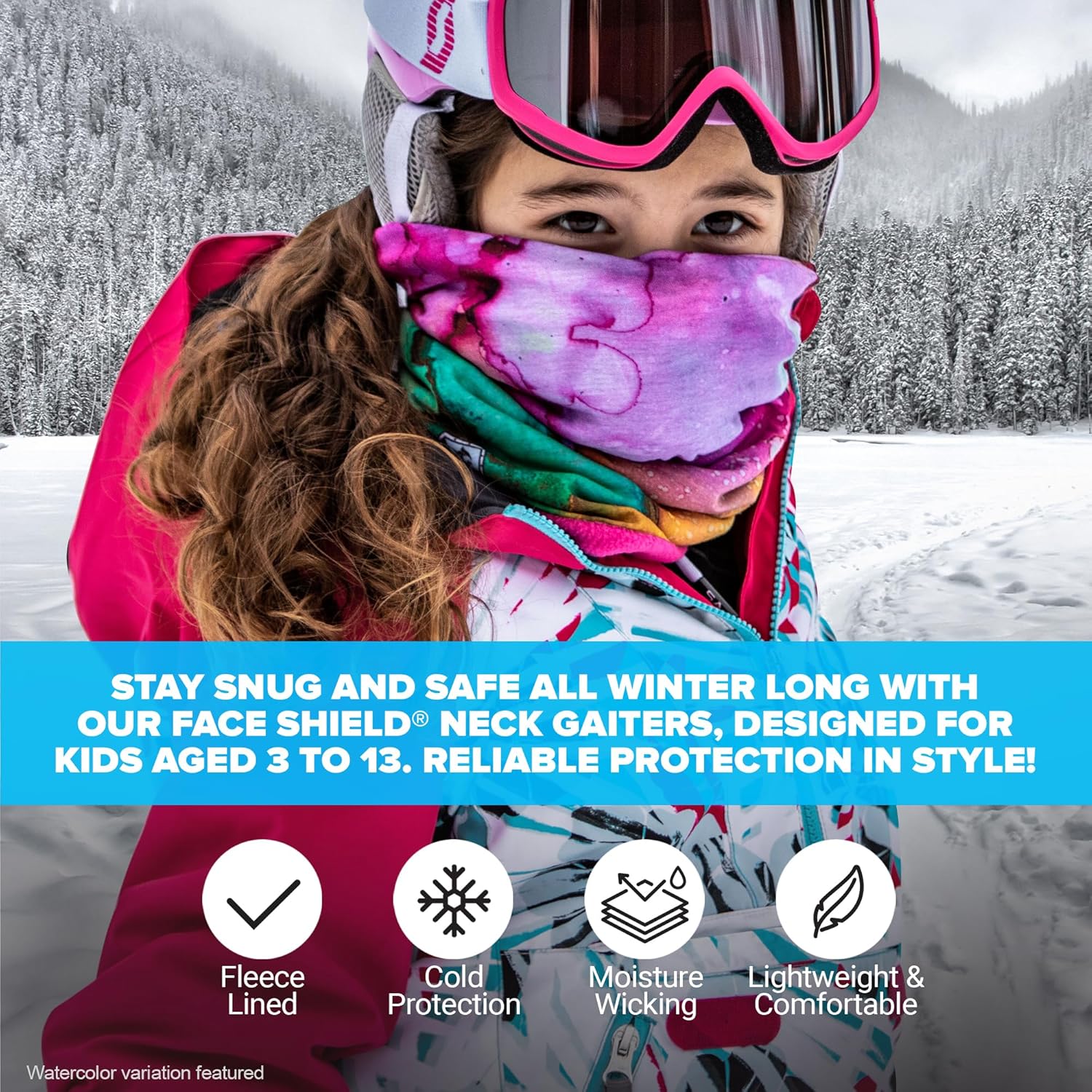 S A Frost Tech Fleece Face Shield for Kids