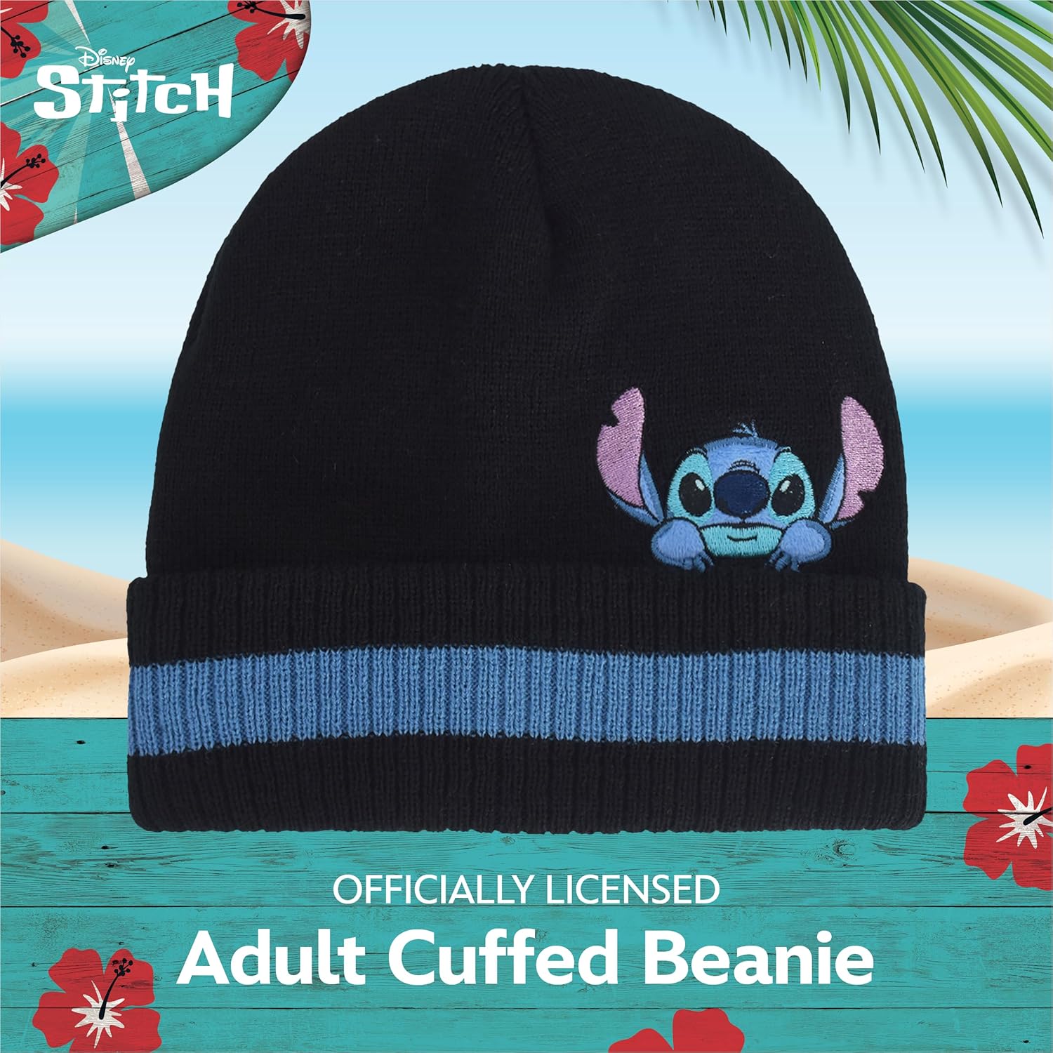 Concept One Disney Lilo and Stitch Winter Beanie Hat 1
